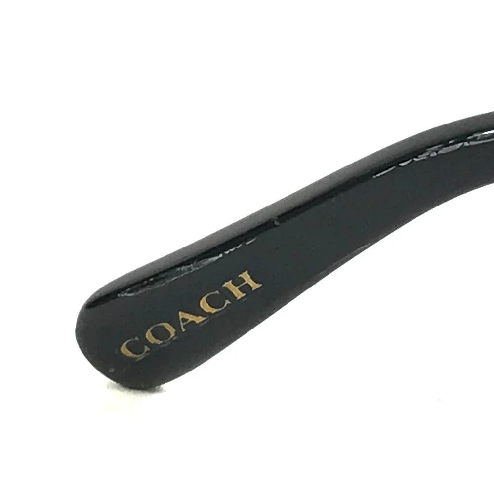 Coach Eyeglasses Frames HC6182F 5002 Shiny Black Gold Square Full Rim 55-17-140 - Picture 6 of 12
